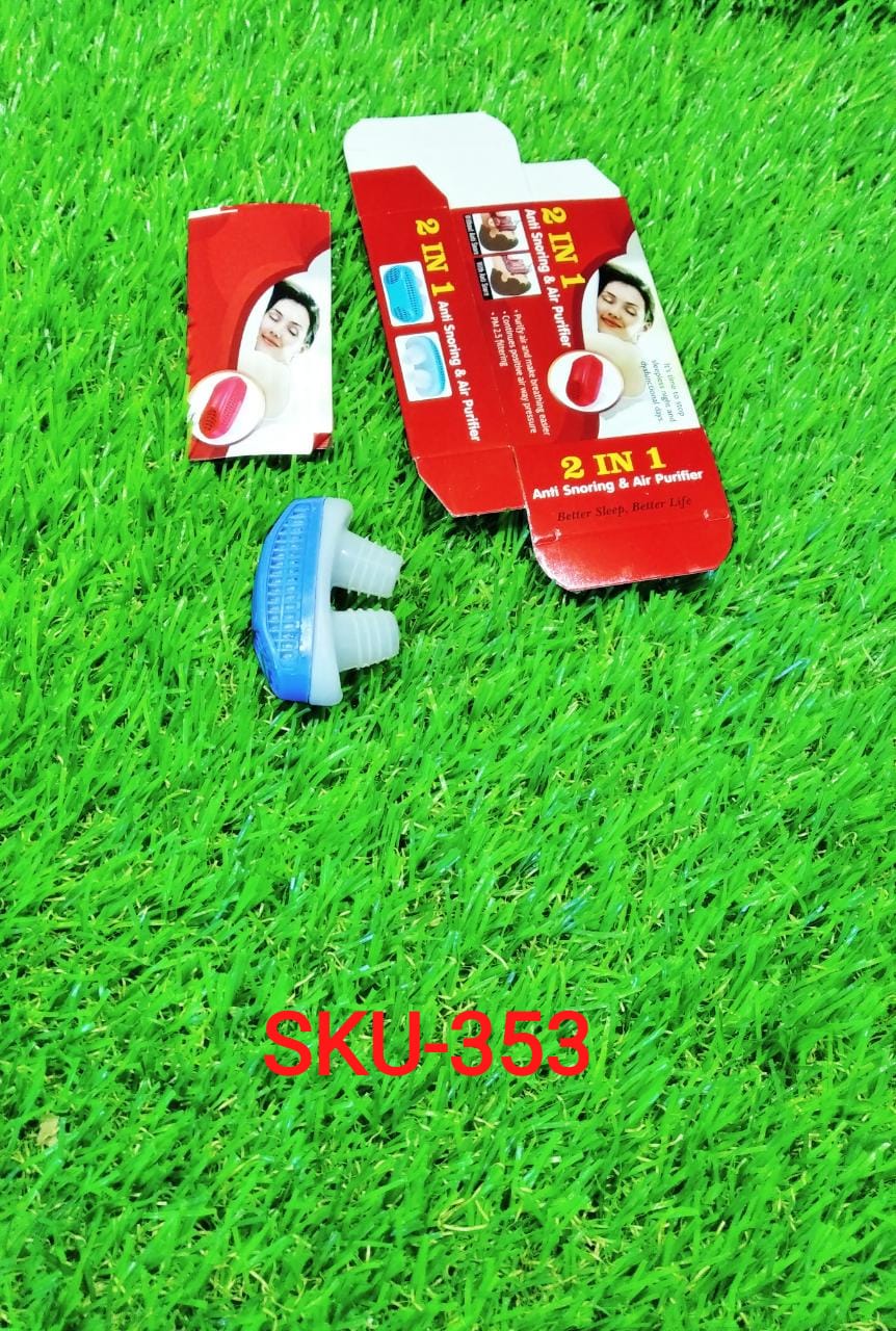 Nose clip designed to prevent snoring and clean air Nose clip designed to prevent snoring and clean air